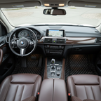 Black & White Stitching Custom Car Floor Mats