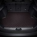 Black & Red Stitching Custom Car Trunk Mats