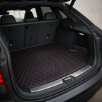 Black & Red Stitching Custom Car Trunk Mats