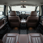 Black & White Stitching Custom Car Floor Mats