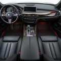 Black & Red Stitching Custom Car Floor Mats