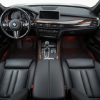 Black & Red Stitching Custom Car Floor Mats